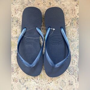 New - Girls - Havaianas - Navy Sandals